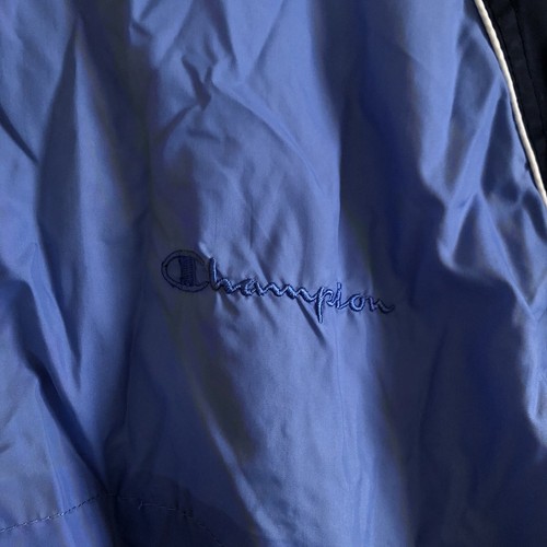 Vintage Champion Jacket Patchwork Nylon Lightweight Lined Track Athletic XL - Picture 3 of 8