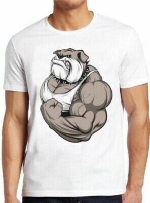 T-Shirt Bulldogge Gym Training Bodybuilding britische Farbe cool Geschenk M194