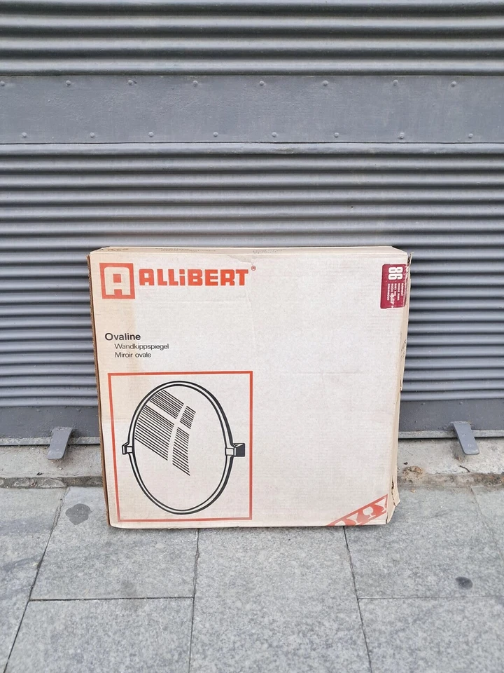 Vintage Allibert Bad-/Schminkspiegel | Memphis | Space Age | Burgunderrot | - Bild 3 von 4