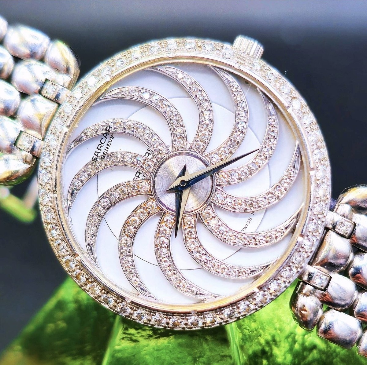 SARCAR GENEVE 手巻き時計 , Vintage SARCAR Geneve Swiss Made 17 Jewel Mechanical Womens Watch