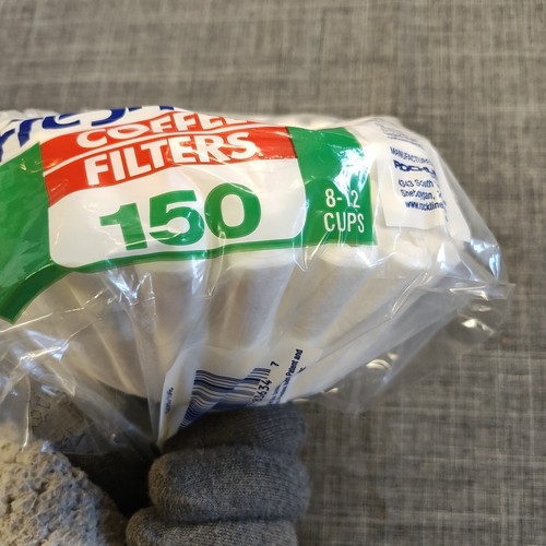 Fresh Cup Rochline Coffee Filters 150 8-12 Cups White 3.25in (8.25cm) Base *NIB* - Picture 4 of 7