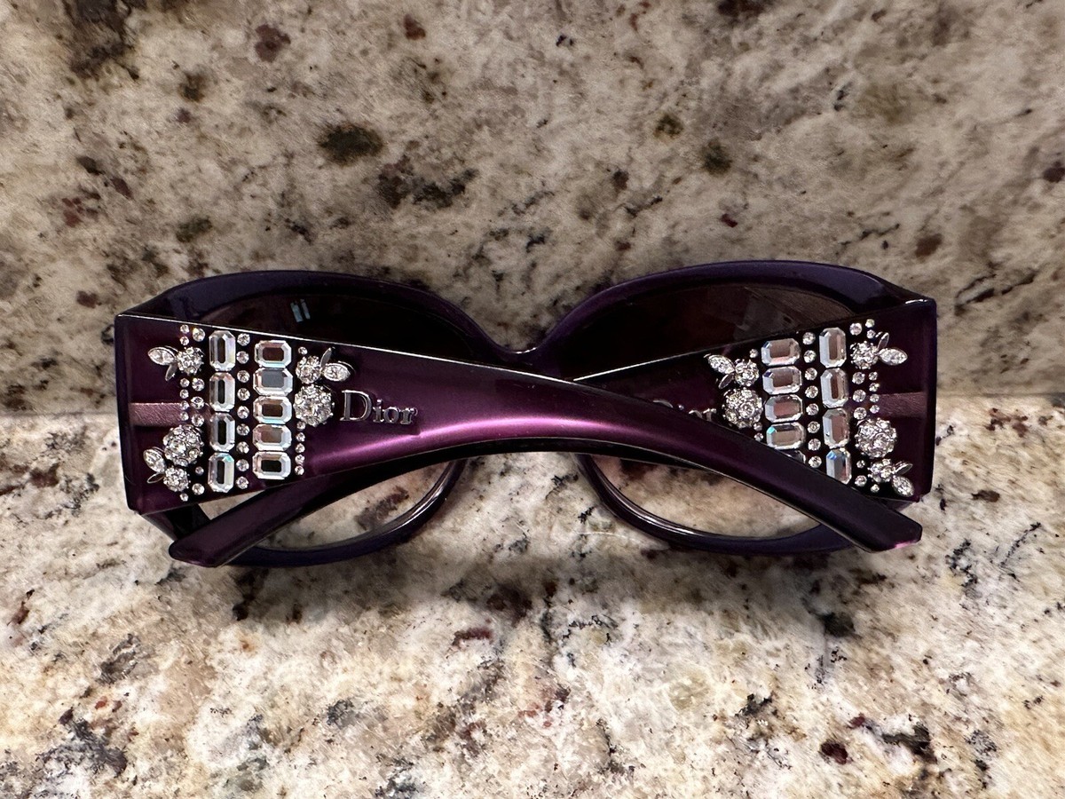 Christian Dior Limited Edition Sunglasses 609J8 Purple Crystal