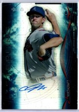 2014 Bowman Sterling Baseball Blue Refractor Aaron Northcraft AUTO BRAVES 4/25