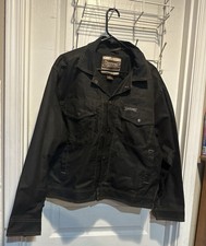 Women's Driza Bone Black Oiled Canvas Original Australian Riding Coat Aus 8 Xxl