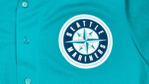 Majestic MLB Vintage Seattle Mariners türkis Baseball Trikot Größe XL - Bild 5 von 8