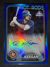 2024 Topps Pro Debut - Chrome Blue Refractor #PDC-29 Dominic Keegan /150 (RC)