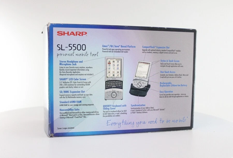 Vintage Sharp Zaurus PDA Linux Handheld (SL-5500) - Image 3 of 3