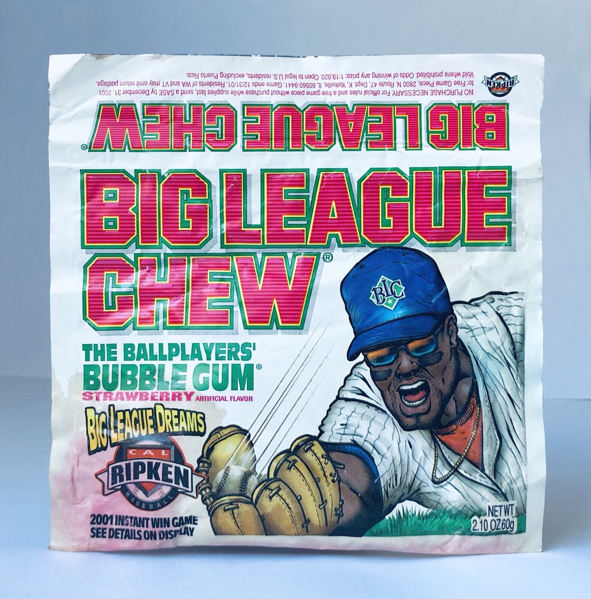 Vintage 2000 Amurol BIG LEAGUE CHEW Bubble Gum SEALED candy