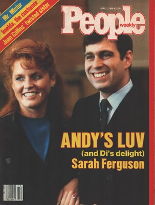 People Magazine - April 7, 1986 - Prince Andrew - Sarah Ferguson - Joan Collins