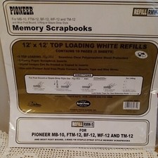 Pioneer Photo Album Refill Pages RMW-5 Memory Scrapbooks 5 sheets/10 pages