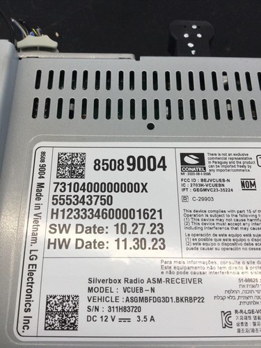 24 BUICK ENCORE GX Audio Radio Receiver AM FM 85089004 OEM - Picture 4 of 5