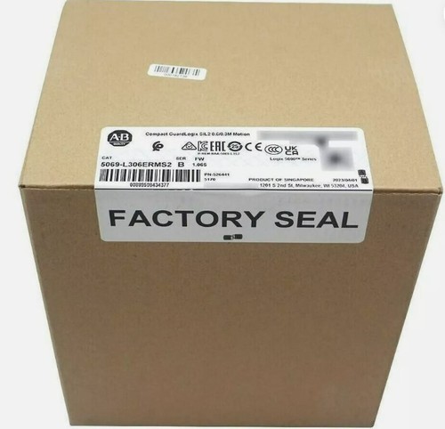 New Allen Bradley 5069-L306ERMS2/B Compact GuardLogix 5380 Safety PLC Controller