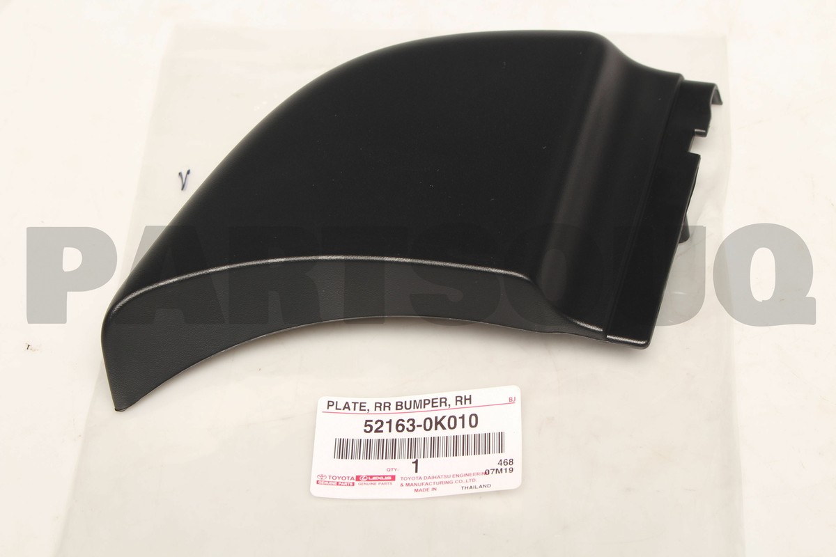 【Ojuuunページ】 521630K010 Genuine Toyota PLATE, REAR BUMPER, RH 52163-0K010 | eBay