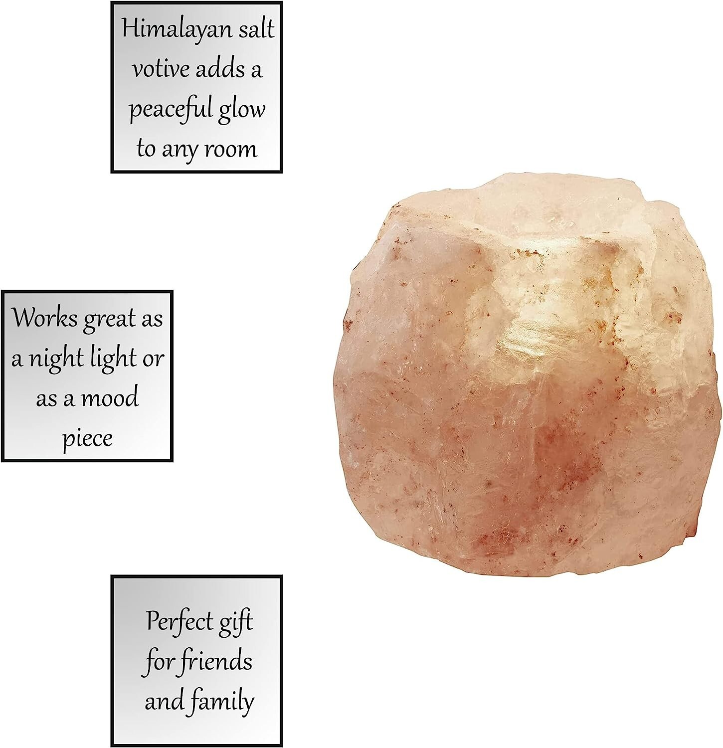 Natural Himalayan Salt Tea Light Candle Holder&nbsp;