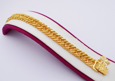 Herrenarmband Weiß-Gelbgold GL100600
