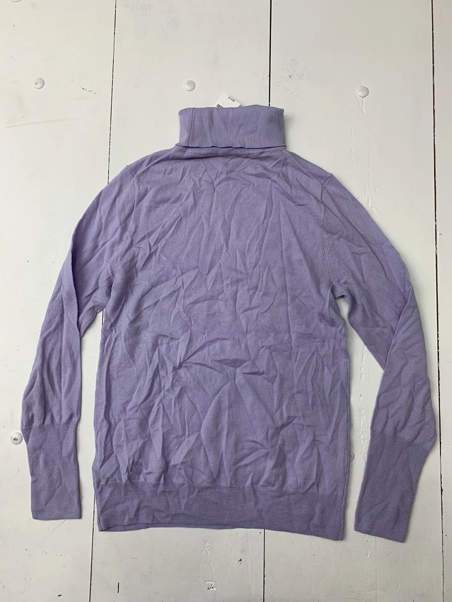 Light purple turtleneck clearance sweater