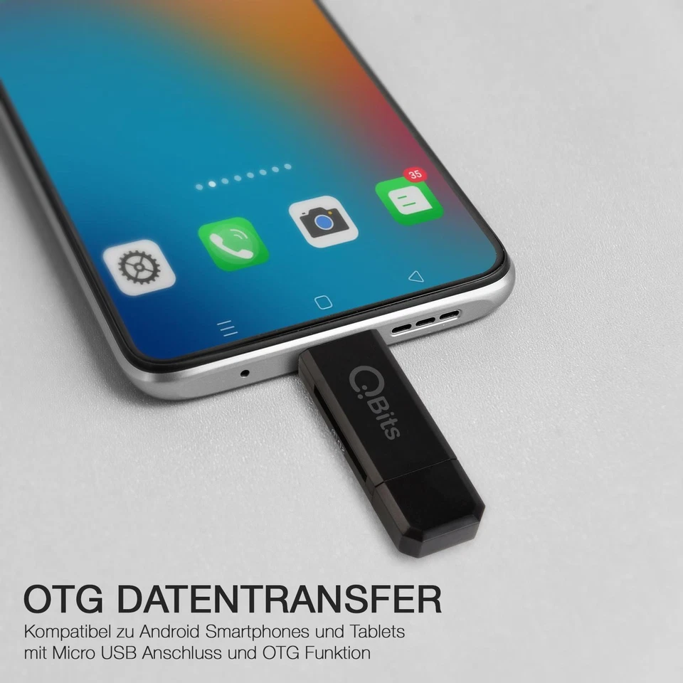 Kartenleser Speicherkartenleser Micro SD Card Reader Micro USB 2.0 OTG Adapter - Bild 3 von 4