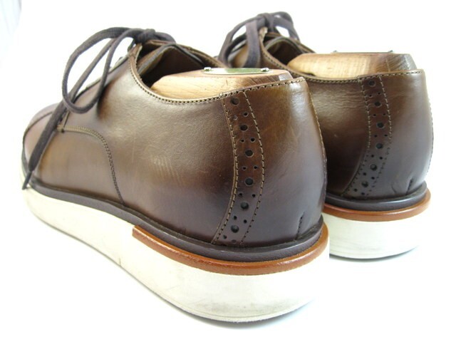 SAOLA Allen Edmonds "CALEB" Pelle IBRIDO STRINGATO Derby 8 D Mogano (421N)