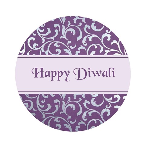 HAPPY DIWALI DAMASK STICKERS CANDLE DECORATION GIFT SEALS SCHOOL STICKERS - Picture 4 of 11