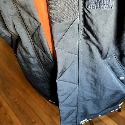Visvim Sanjuro Kimono Down Jacket 17AW / Black mud dye / Size 2
