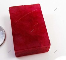 252.15 Ct Natural RED Ruby HUGE ROUGH Earth Mined CERTIFIED Loose Gemstone
