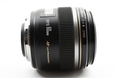 Canon EF-S 60mm F2.8 Macro USM AF Lens [MINT w/ Hood] Tested Good