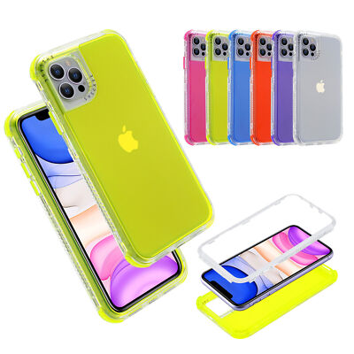 For iPhone 13 11 Pro Max XR 12 Mini XS 78+ SE3/2 Hybrid Shockproof Defender Case