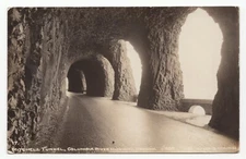 Postcard - DOPS RPPC, Mitchell Tunnel, Columbia River Hwy, OR - Unposted c1940