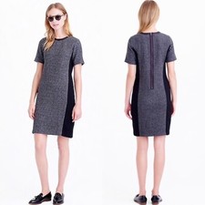 J. Crew Wool Houndstooth Shift Dress