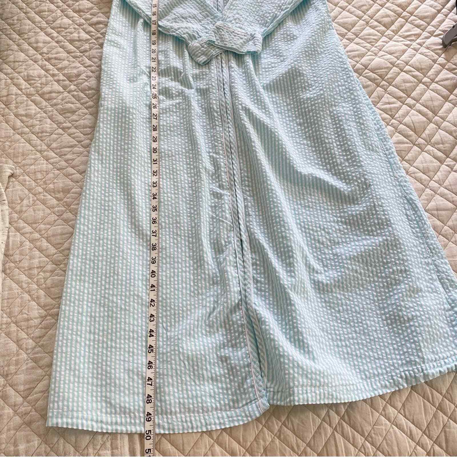 Appleseed’s seersucker robe woman's size Small eBay