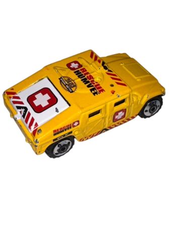 Vintage Matchbox Rescue Humvee Hummer 1994 Die Cast Yellow - Picture 5 of 6