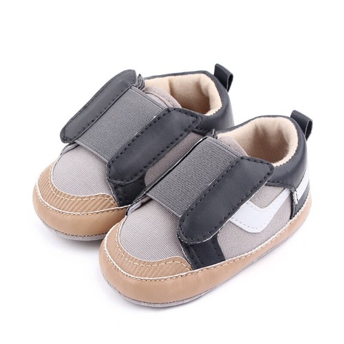 Black Anti Slip Girl Boy Soft Sole Toddler Sneaker Size Casual Sport 0-18M - Picture 2 of 22