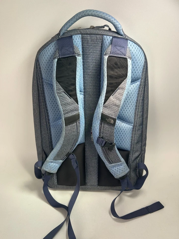 The North Face Microbyte FlexVent Laptop Backpack Blue Gray Computer Sleeve - Image 3 of 4