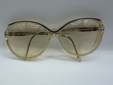Vintage Valdottica Eyeglasses Frame 54-16 Suzanne 533 Italy Handmade-Clear Amber