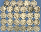 Lot of 29 Vintage Indian Head Buffalo Nickels Circulated