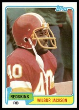 1981 Topps #44 Wilbur Jackson Washington Redskins NM+