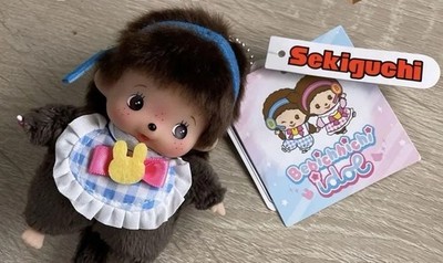 Sekiguchi Bebichhichi Idol SS Big Face Plush Keychain Boy Blue