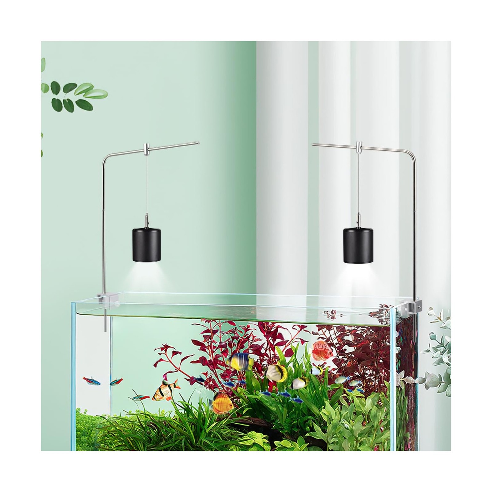 iplusmile Fish Tank Light Stand Kit, Aquarium Lighting Holder, Fish... Fast Ship