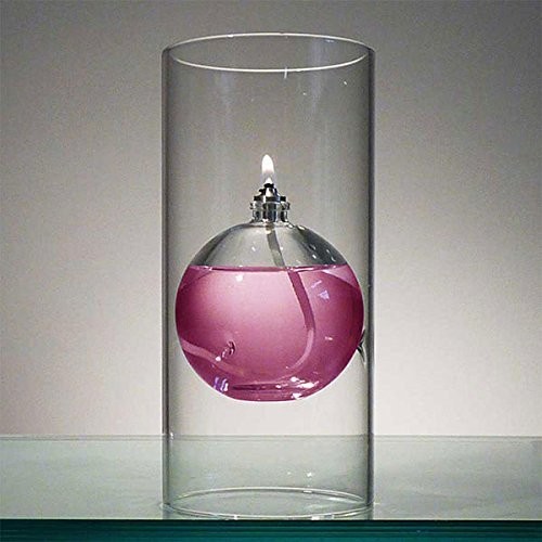 Firefly Modern Transcend Clear Glass Oil Lamp | 2-Piece Borosilicate Glass - Picture 5 of 9