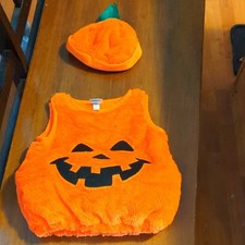 Koala Kids ToysRUs Brand 6 9 Months Pumpkin Halloween Costume W/ Hat Unisex