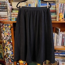 Vintage black thick a-line skirt.