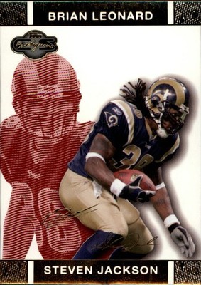 2007 Co-Signers Changing Faces Gold Red 15B Steven Jackson Brian Leonard /399
