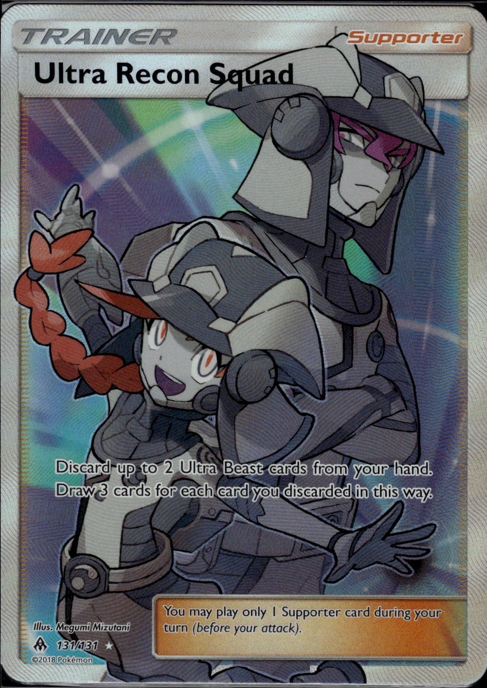 Ultra Recon Squad (Full Art) Ultra Rare SM - Forbidden Light 131/131 NM