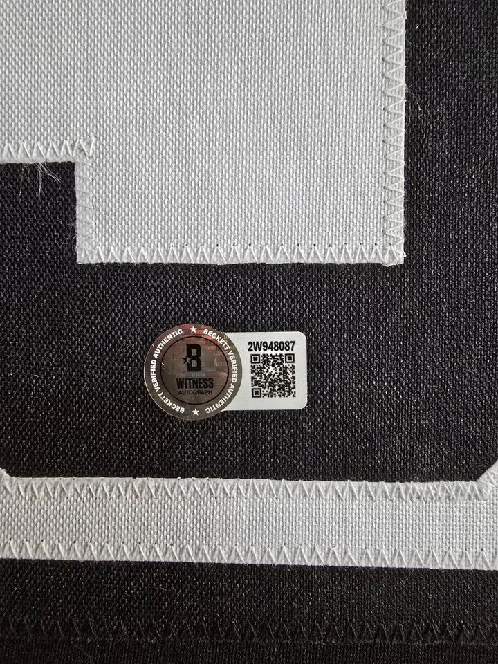 Camiseta deportiva personalizada estilo profesional James Harrison Pittsburgh Steelers enmarcada BAS auténtica... Foto 4 de 4