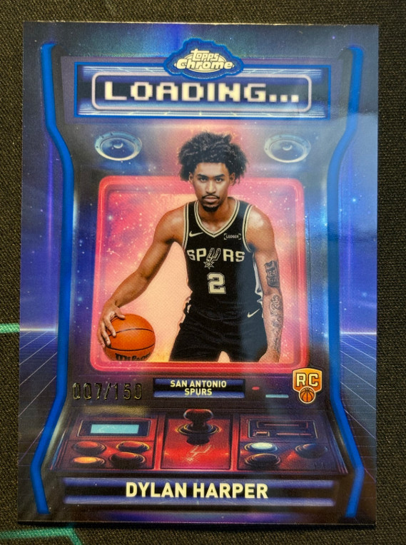 Dylan Harper 2025-26 Topps Chrome 007/150 Blue Loading Spurs RC #LD-12