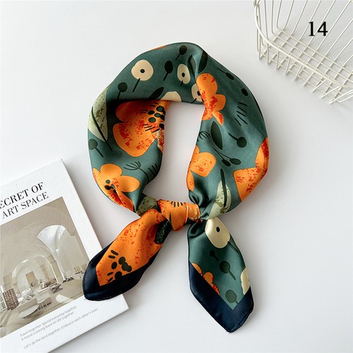 70Cm Hair Hand Wrist Neckerchief Hijab Bandana Satin Head Neck Shawl Wraps @ - Picture 16 of 17