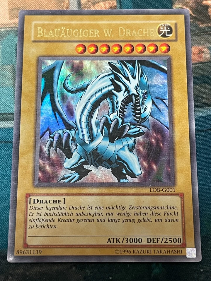 Blauäugiger w. Drache LOB-G001 Ultra Rare Deutsch VG Yugioh - Bild 1 von 1