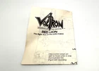 Vintage 1984 Panosh Place Voltron Instructions for Red LION Sheet- WEAR and TEAR