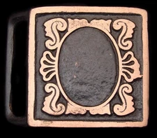 MG28135 *NOS* 1970s VALLEAU STUDIO (TECH-ETHER) **BAROUQUE** SOLID BRASS BUCKLE