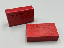 Antique SUN SHINE SOAP BAR Advertising ST PAUL MINNESOTA Metal Cleaner SEALED
